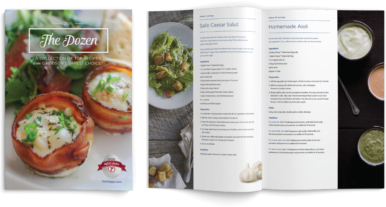 The Dozen Recipe Book Design